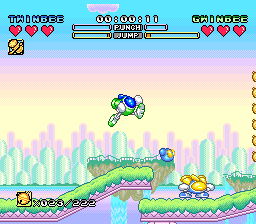 TwinBee - Rainbow Bell Adventure (Japan) In game screenshot